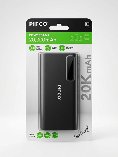 Pifco 20000mah power bank - 20000mah,