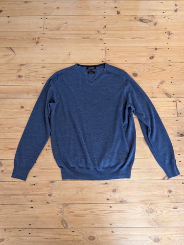 Jaeger mens blue 100 - mens, merino