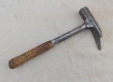 Vintage Roofing Pick Hammer with Metal Handle & Rubber Grip – 31.5cm Long