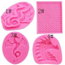 Dinosaur Fish Scale Silicone Flexible Grade Mould Clay Resin Ceramics Candy