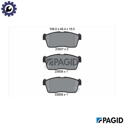 Brake pad set disc - brake,