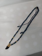 Lola Rose Blue Gold Stone Necklace Semi Precious Stone Unisex Xmas Gift New