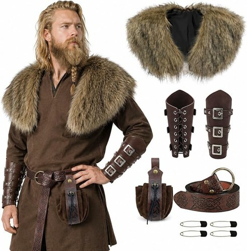 Men viking costume fancy - men's,
