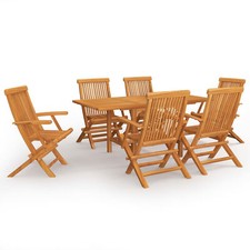  Solid Teak Wood Garden Dining