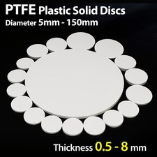 Ptfe plastic solid discs - plastic,