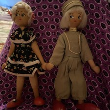 Lot of 2 Handmade Wooden
