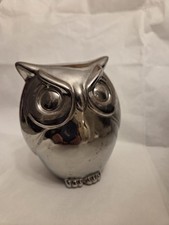 Crome Finish Owl Statuette