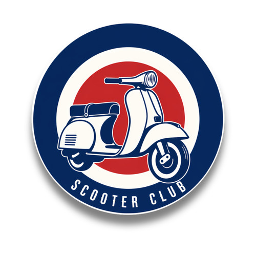 Retro scooter club mod - retro,