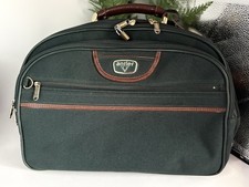 Vintage Antler Travel Case Overnight Cabin Bag Vanity Racing Green Brown