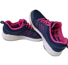 Skechers Skybound Memory Foam Size 6.5 UK Lite Weight Navy Hot Pink Womens