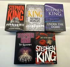 Stephen King Hardback Books X 5 Pet sematary Dreamscapes Dome Skeleton Sunset
