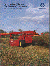 2001 New Holland Discbine Mower-Conditioner Brochure Leaflet