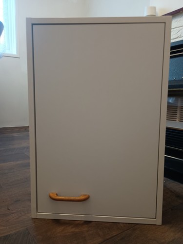 Compact white wooden wall - a,