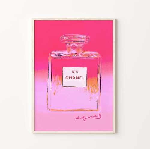 Pink perfume bottle - 1985, wall