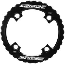 Straitline Serrated Alloy Bash Guard 32-34T Or 36T - Black Or White