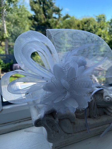 White fascinator for all - for,