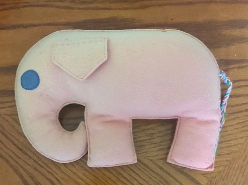 Vintage toy stuffed pink - toy,