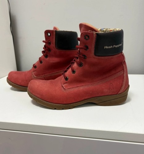 Hush puppies red suede - hush,