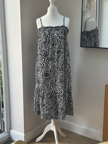New look black white floral - new,