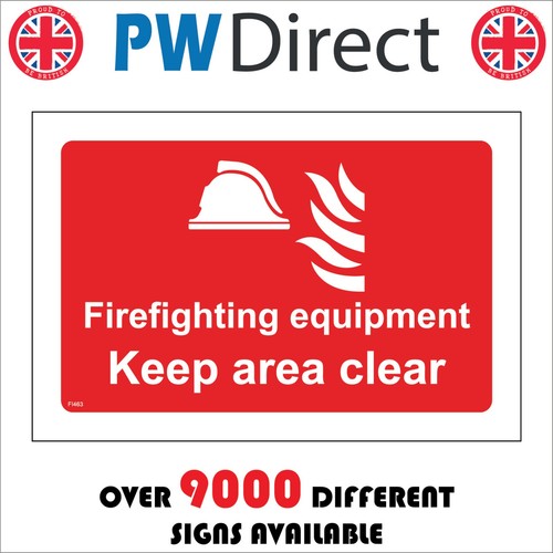 Sign fire fighting equipment - fire,