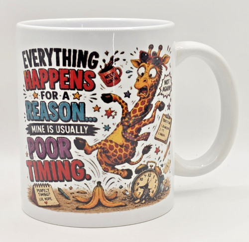 Funny giraffe mug everything - funny,