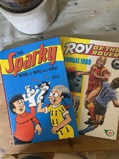 Sparky Annual 1972 & Roy Of The Rovers Annual 1989