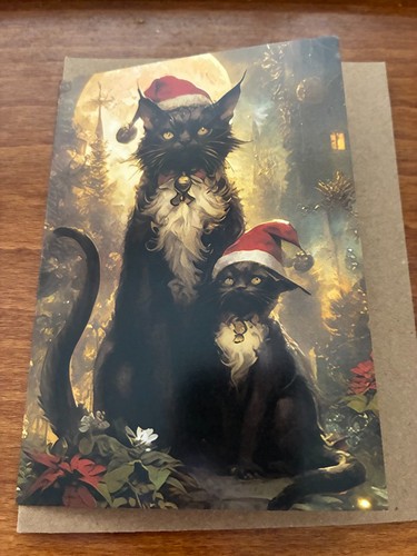 Gothic cats themed - cats, christmas