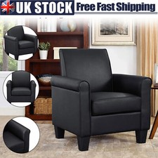 Faux Leather Accent Chair