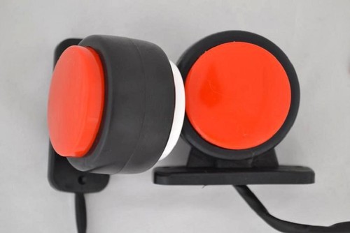 24v led red white - white, rear