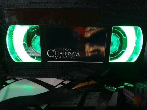 Retro vhs lamp texas chainsaw - vhs,