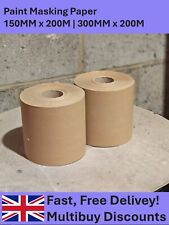 Masking Paper Roll Body Shop Paint Car UPVC Spray 15CM/30CM - Jumbo 200m rolls!