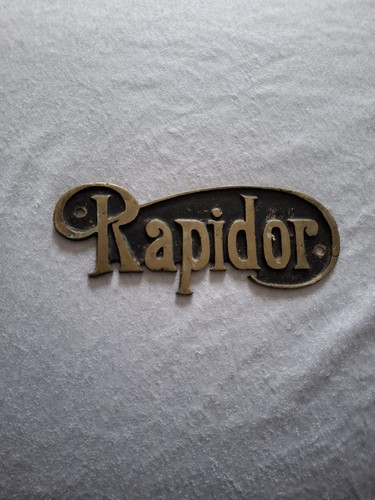 Vintage metal name plate - vintage,