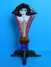 Art Deco Glass ~ Multi-Colour Nude Lady Glass Figurine ~ Nice Condition