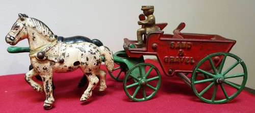 Antique kenton cast iron horse - cast,
