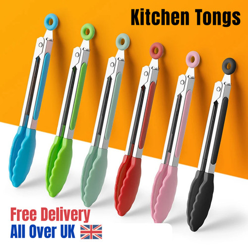 Silicone kitchen cooking tongs - kitchen,