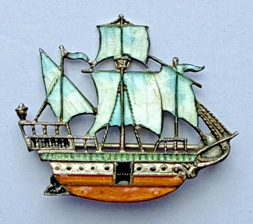 Vintage sterling silver - sterling, enamel