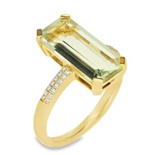 Ladies 18ct yellow gold green - ladies,
