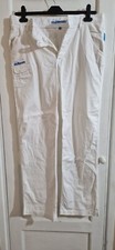 BUNKER MENTALITY MENS W36 L32 WHITE GOLF TROUSERS A2
