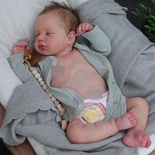 19 inch Sleeping Soft Full Silicone Body Baby Newborn Lifelike Reborn Doll Gifts