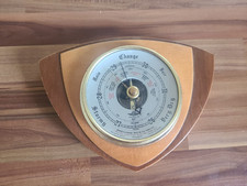 VINTAGE SB Shortland Smiths British Made Barometer Wood Instrument Wall Hanging