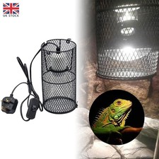 Ceramic Reptile Heating Light Bulb Lamp Holder with Anti-hot Cage Switch Cage