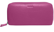 Saddler Magenta Leather Double