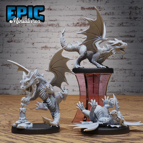 Baby red dragon - red, miniature