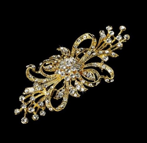 Gold tone diamante - 4",