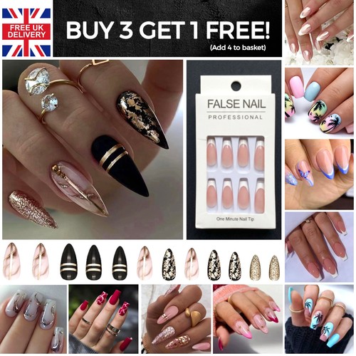 Press nails 24pcs full - nails,