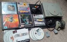 PS1 Playstation Console Bundle With 7 Games and Controller plus Memory Card. 