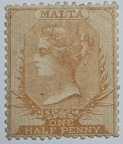 Malta rare 1863 2d - rare, 1/2d