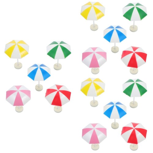 15pcs mini beach umbrella - beach, set