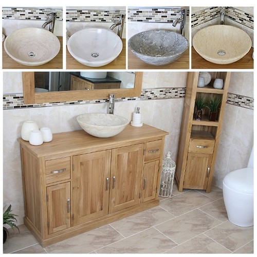 Bathroom vanity unit oak - bathroom,