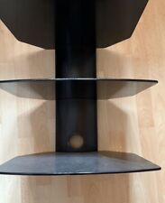 suptek 3 Floating Shelf Wall Bracket with Strengthened Tempered Glass for DVD Pl